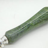 Irish Sterling Silver & Connemara Marble Handled Boxed Cake Slice Vintage Dublin