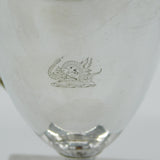 George III Sterling Silver Crested Helmet Cream Jug Antique 1794 London