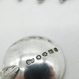 Victorian Sterling Silver Roman Coin & Apostle Teaspoons & Tongs Set 1888 London