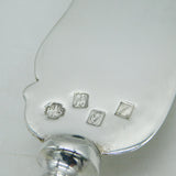 Irish Sterling Silver & Connemara Marble Handled Boxed Cake Slice Vintage Dublin