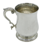 George III Sterling Silver Baluster Pint Tankard Antique 1770 London