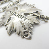 Georgian Sterling Silver Vine Leaf Sherry Decanter Label 1836 London Antique