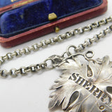 Georgian Sterling Silver Vine Leaf Sherry Decanter Label 1836 London Antique