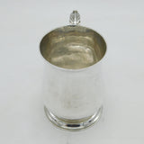 George III Sterling Silver Baluster Pint Tankard Antique 1770 London