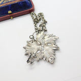 Georgian Sterling Silver Vine Leaf Sherry Decanter Label 1836 London Antique