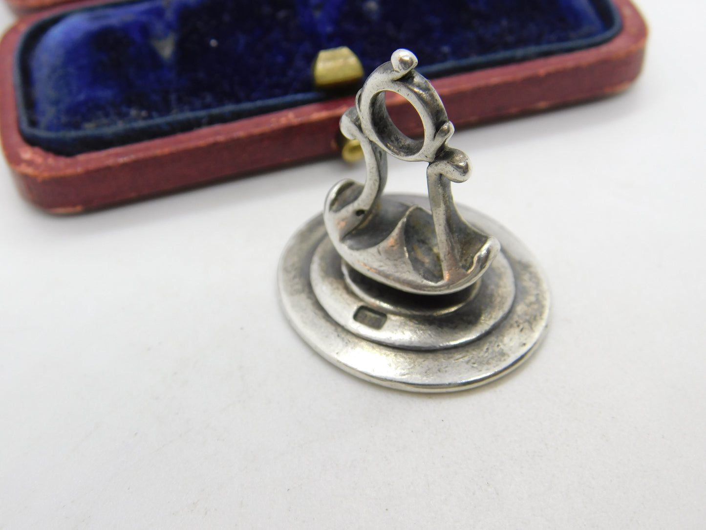 Georgian Sterling Silver Monogram Fob Seal c1770 London Benjamin Bickerton