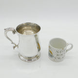 George III Sterling Silver Baluster Pint Tankard Antique 1770 London