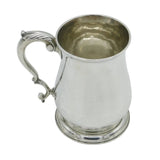 George III Sterling Silver Baluster Pint Tankard Antique 1757 London Samuel Wood