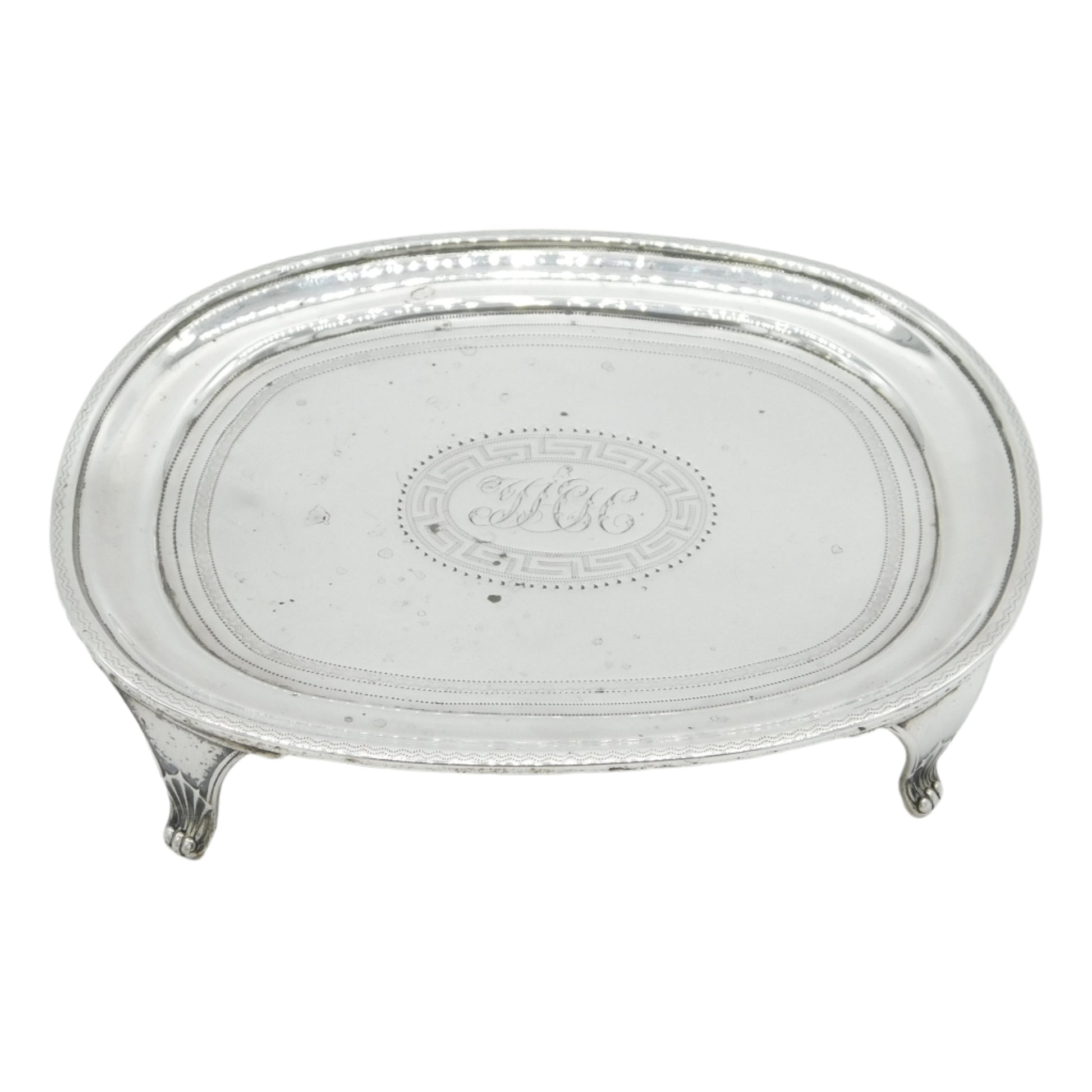 antique georgian silver teapot stand