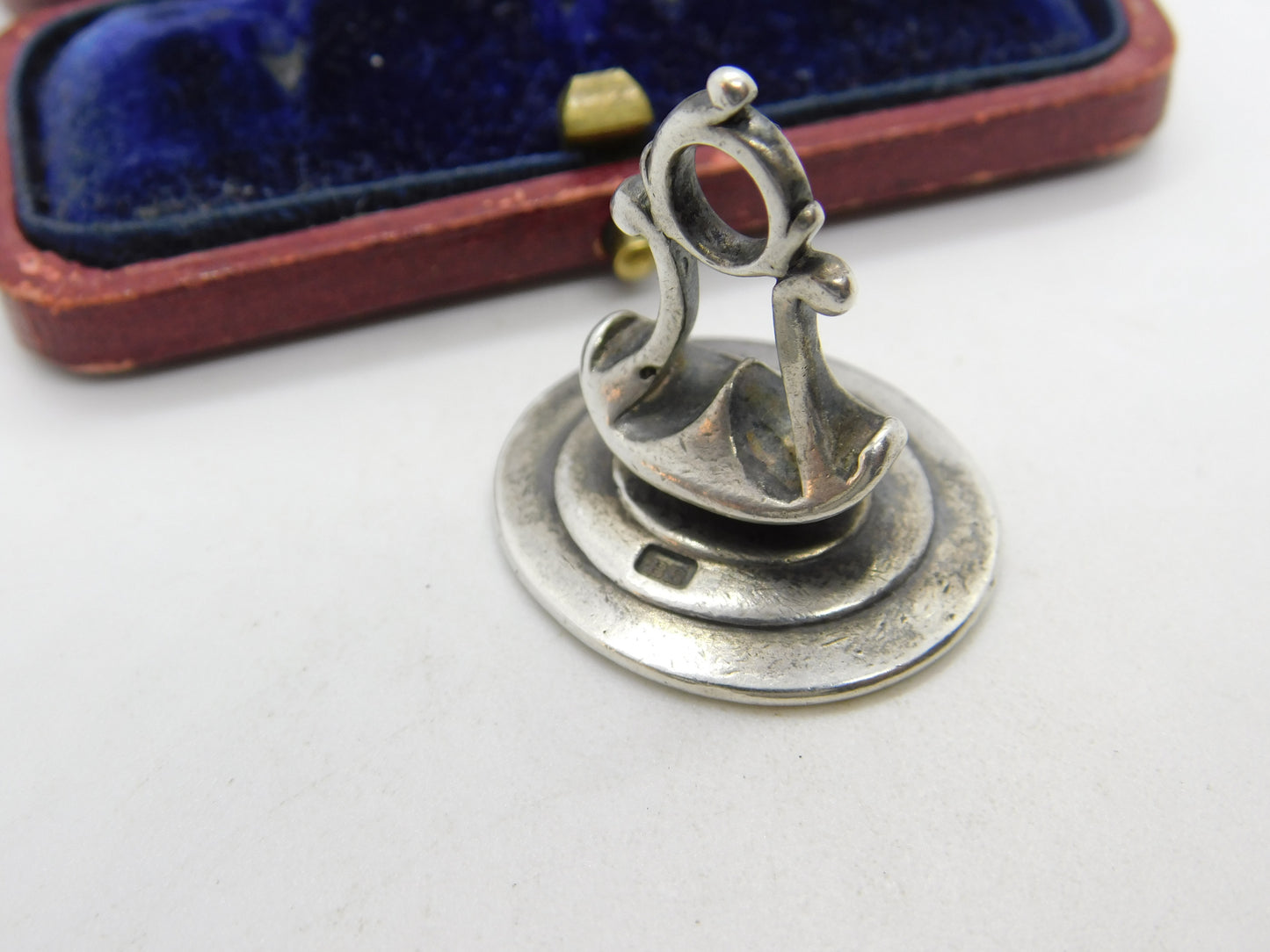 Georgian Sterling Silver Monogram Fob Seal c1770 London Benjamin Bickerton