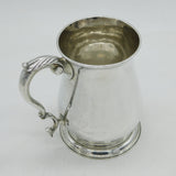 George III Sterling Silver Baluster Pint Tankard Antique 1757 London Samuel Wood