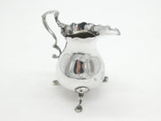 George II Sterling Silver 'A' Initial Baluster Cream Jug Antique 1746 London