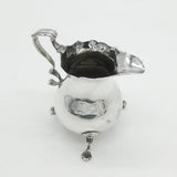 George II Sterling Silver 'A' Initial Baluster Cream Jug Antique 1746 London