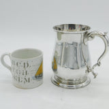 George III Sterling Silver Baluster Pint Tankard Antique 1757 London Samuel Wood