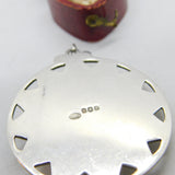 Caithness Jewellery Scottish Sterling Silver Millefiori Glass Pendant 1975