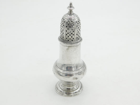 George III Sterling Silver Muffineer Sugar Caster Antique 1775 London