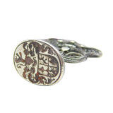 Medieval Sterling Silver Heraldic Coat of Arms Seal Fob Stamp 16th Century