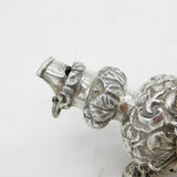 Victorian Sterling Silver & Red Coral Baby Rattle & Teether Antique 1851 Birmingham