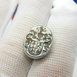 Medieval Sterling Silver Heraldic Coat of Arms Seal Fob Stamp 16th Century