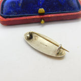Norwegian Guilloche Enamel Midnight Sun Brooch Aksel Holmsen Sterling Silver
