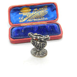 Medieval Sterling Silver Heraldic Coat of Arms Seal Fob Stamp 16th Century