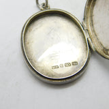 Victorian Sterling Silver Aesthetic Movement Swallow Sweetheart Locket 1880