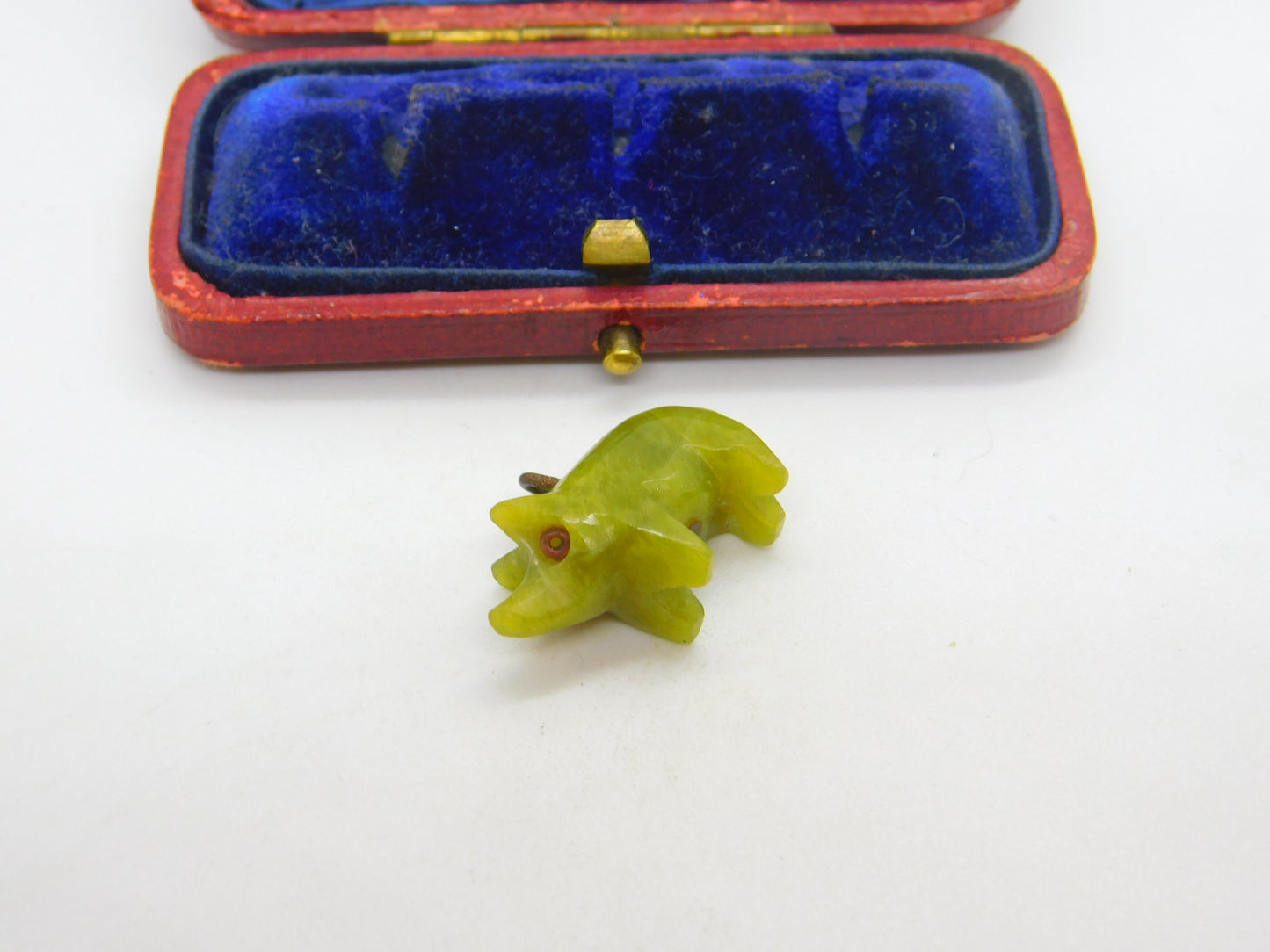 Connemara Marble Pig Charm or Pendant Antique Victorian c1900