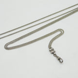 Victorian Sterling Silver Long Guard Muff Chain Antique c1860 132cm Length