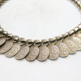 Victorian Sterling Silver Aesthetic Floral Pattern Tassel Bracelet Antique c1900