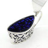 Sterling Silver Bird & Fish Pattern Mustard Pot Antique 1912 Chester Art Deco