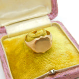 9ct Yellow Gold Gents Shield Form Signet Ring 1925 Birmingham Art Deco