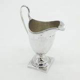George III Sterling Silver Pedestal Helmet Cream Jug Antique 1796 London