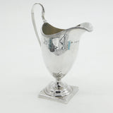 George III Sterling Silver Pedestal Helmet Cream Jug Antique 1796 London