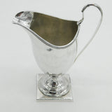 George III Sterling Silver Pedestal Helmet Cream Jug Antique 1796 London