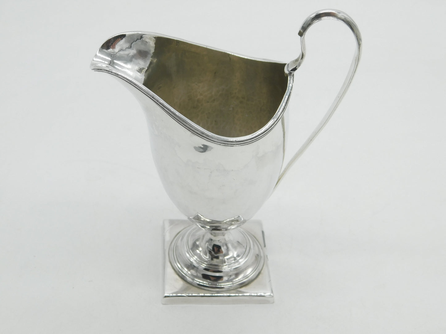 George III Sterling Silver Pedestal Helmet Cream Jug Antique 1796 London