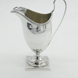 George III Sterling Silver Pedestal Helmet Cream Jug Antique 1796 London