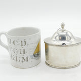 Newcastle George III Sterling Silver Oval Mustard Pot Antique c1770 Provincial