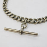 Edwardian Sterling Silver Graduated Watch Chain Bracelet Antique 1903 Birmingham