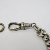 Edwardian Sterling Silver Graduated Watch Chain Bracelet Antique 1903 Birmingham