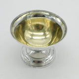 George III Sterling Silver Crested Pedestal Salt Cellar Antique 1796 London