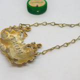 George III Brass Novelty Pub Tavern Pattern Port Decanter Label Antique c1820