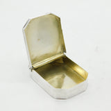 George II Sterling Silver Floral Snuff Box 'A. Mulliner' Antique 1735 London