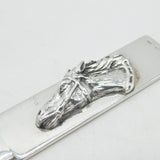 Sterling Silver Horse Racing Interest Letter Opener Vintage c1990