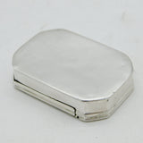 George II Sterling Silver Floral Snuff Box 'A. Mulliner' Antique 1735 London