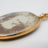 Edwardian 9ct Rose Gold Mounted Locket Pendant Antique 1907 Birmingham