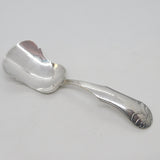 Victorian Dutch Sterling Silver Floral Tea Caddy Spoon Antique 1857
