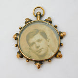 Edwardian 9ct Rose Gold Floral Pattern Locket Pendant Antique c1910