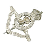 Victorian Sterling Silver British Indian Army Poona Horse Regimental Cap Brooch