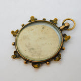Edwardian 9ct Rose Gold Floral Pattern Locket Pendant Antique c1910