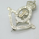 Victorian Sterling Silver British Indian Army Poona Horse Regimental Cap Brooch